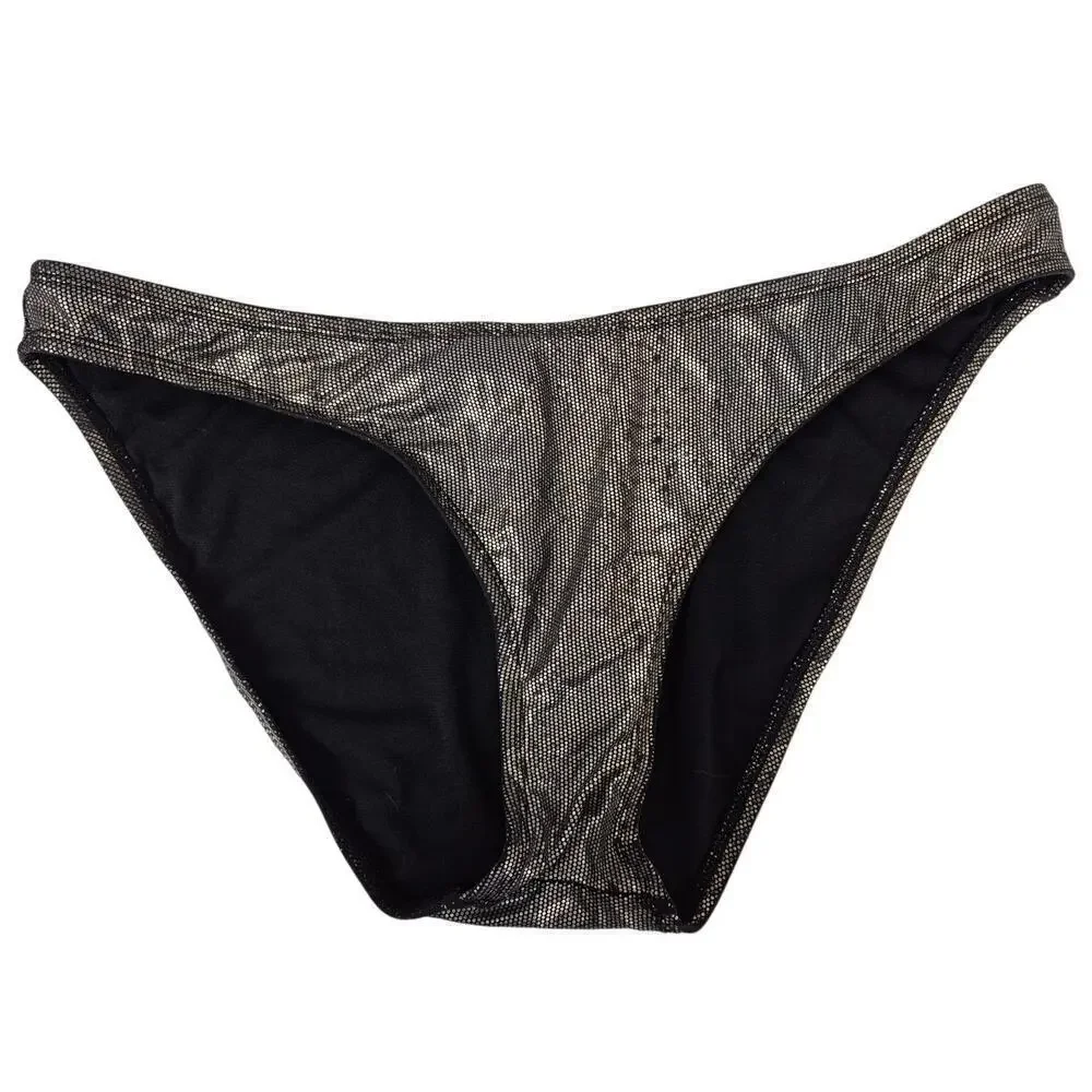 Kenneth Cole New York  Metallic Copper/Black Snakeskin Print  Bikini Sz XL